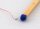 LED 0402 blau bedrahtet - 10er Pack (Kupferlackdraht 0,08mm, farblich markiert)