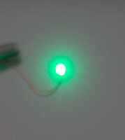 LED 0402 grün bedrahtet - 10er Pack (Kupferlackdraht...